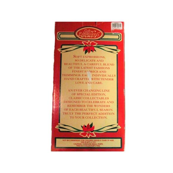 Soft Expressions Doll Porcelain 12 Inches Floral Dress Holiday Classic Line - Picture 3 of 3